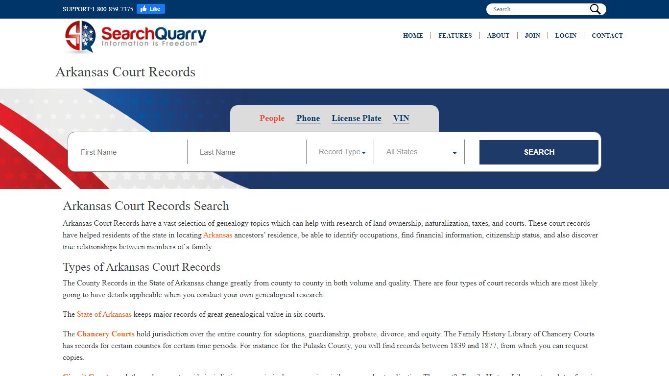 Enter a Name to View Arkansas Court Records - SearchQuarry